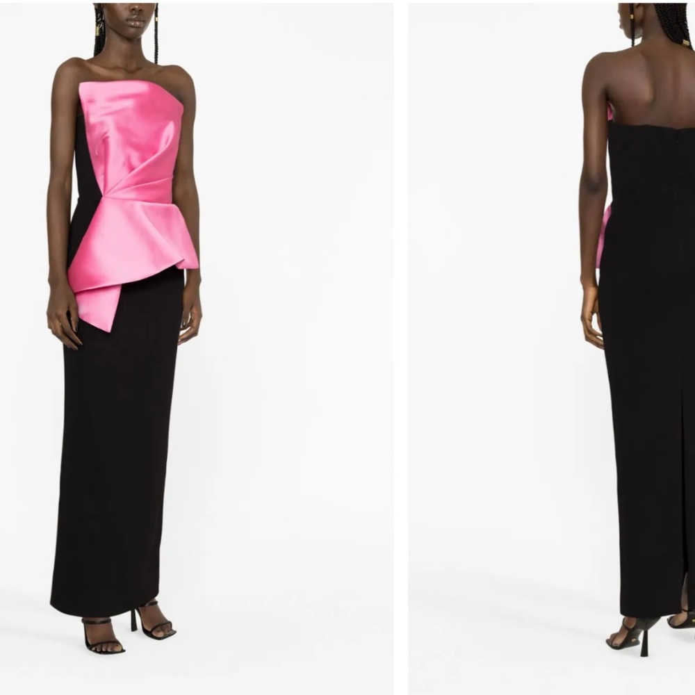 Solace London Zuri Panelled Maxi Dress